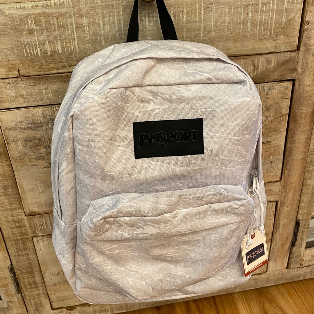 JANSPORT Superbreak LS Nimbus Cloud Tiger Camo Bag - Picture 3 of 12